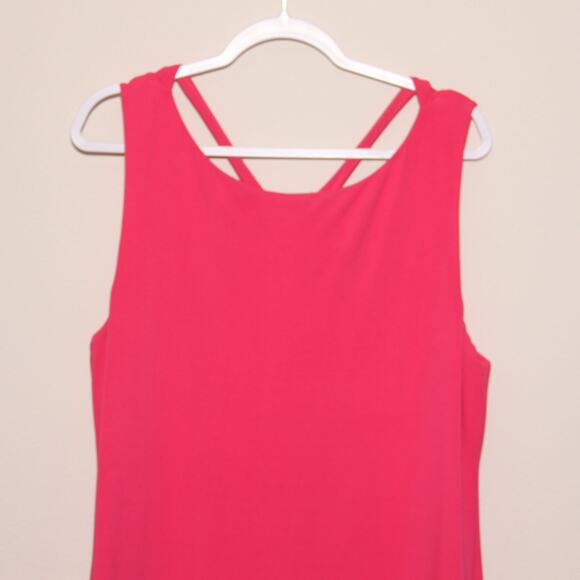 Lafayette 148 Pink  Sheath Dress Size XL Midi Length Sleeveless - Picture 3 of 8